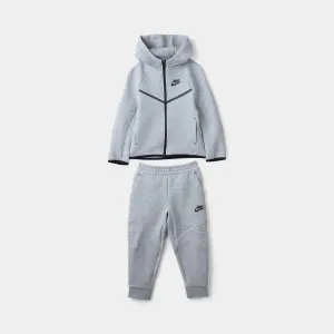 Nike Sportswear Child Boys' Tech Fleece Full Zip Hoodie Set / Dark Grey Heather
