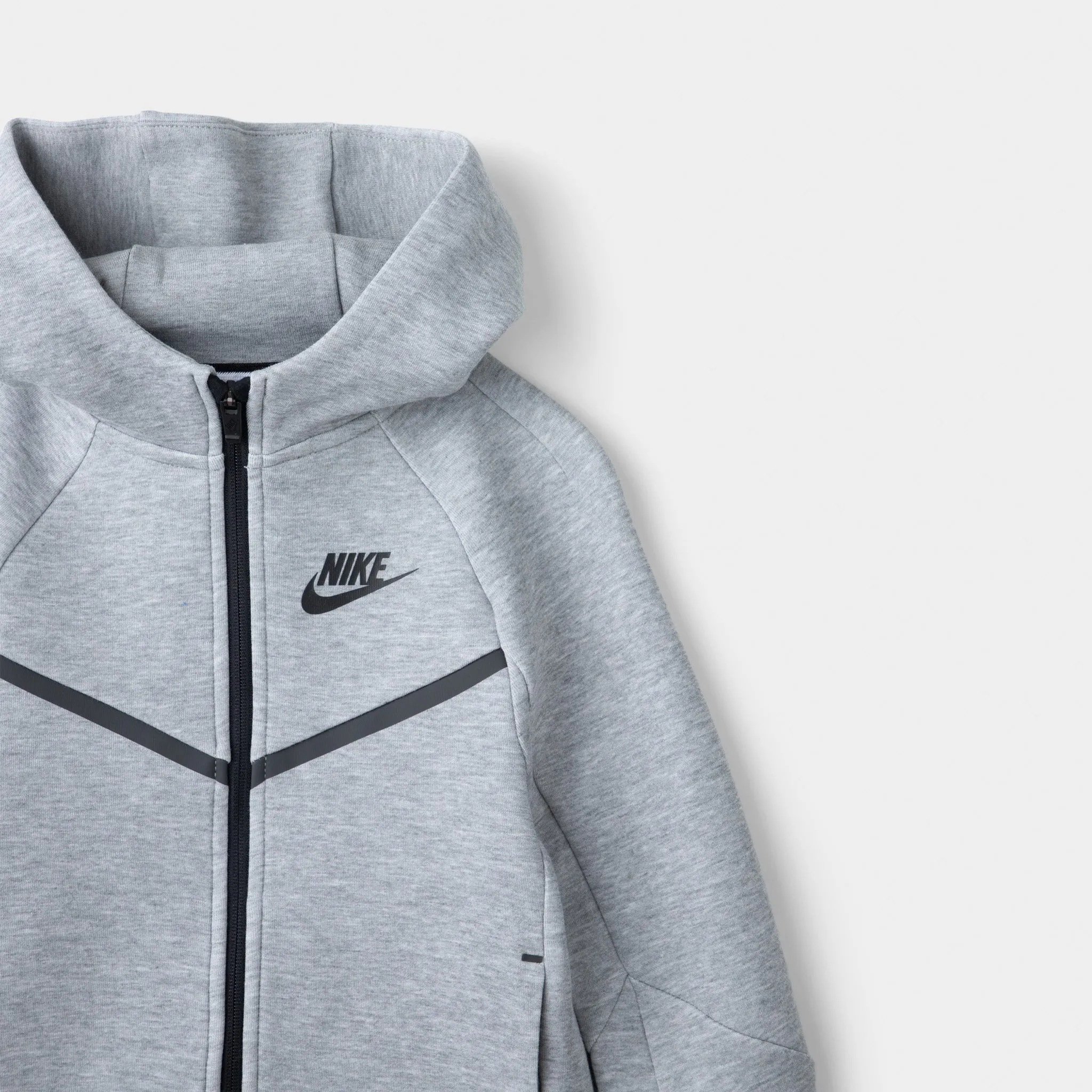Nike Sportswear Child Boys' Tech Fleece Full Zip Hoodie Set / Dark Grey Heather
