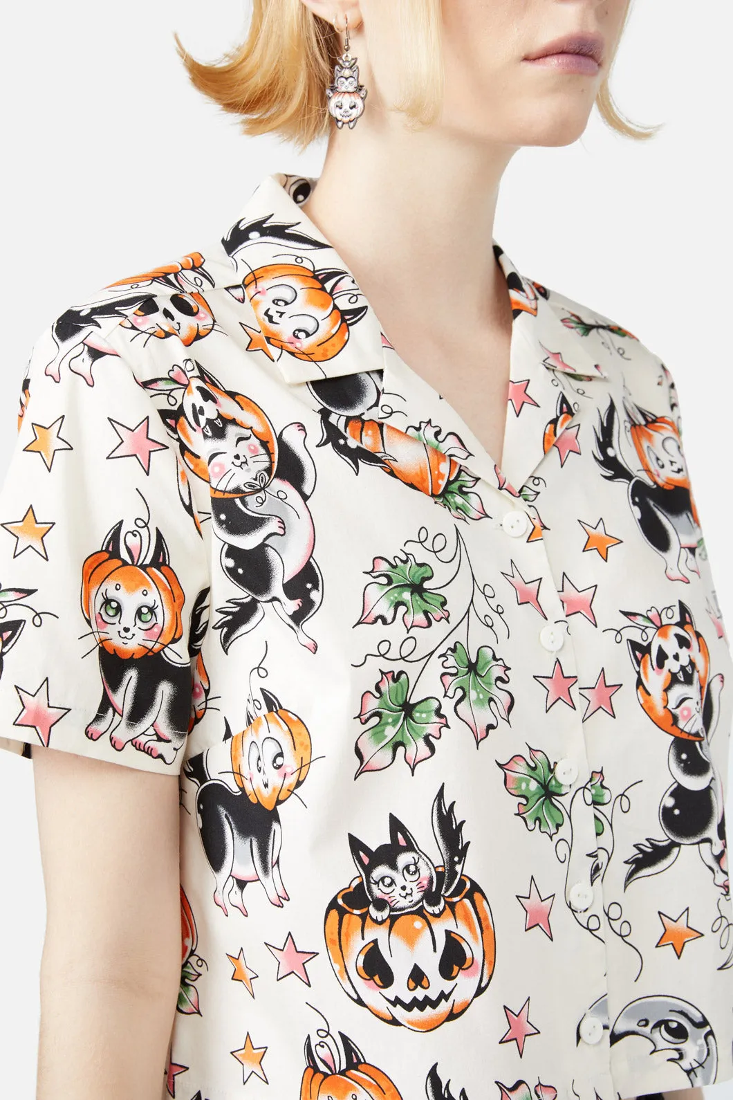 Pumpkin Patch Kitty Blouse