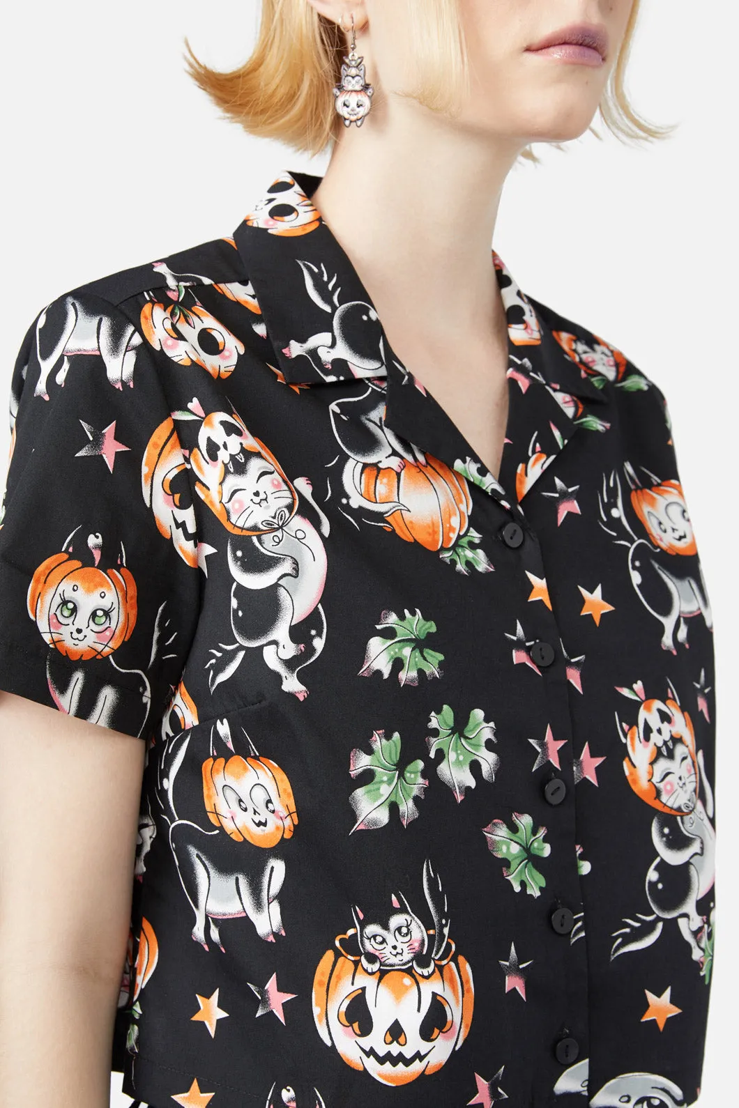 Pumpkin Patch Kitty Blouse