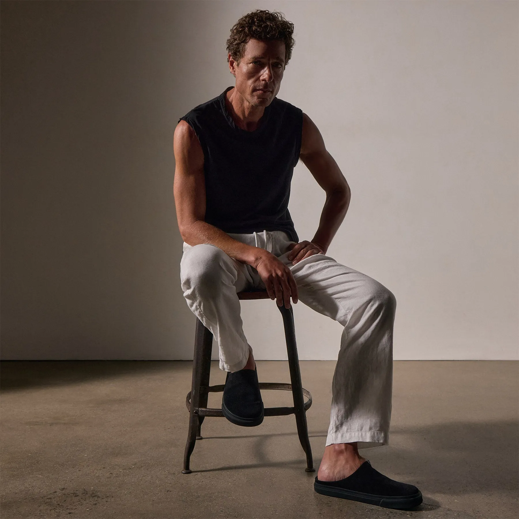 Relaxed Linen Pant - White