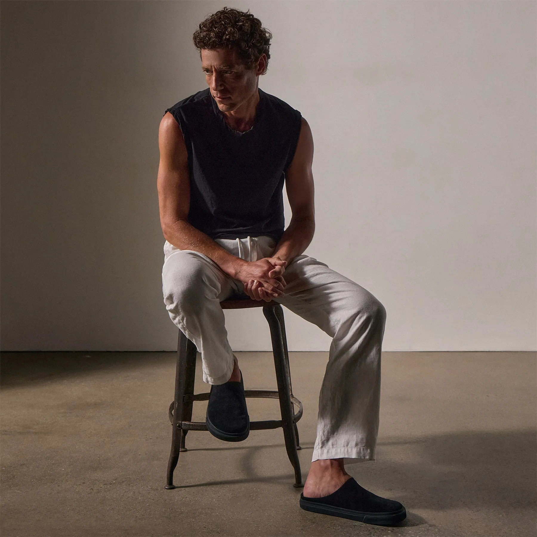 Relaxed Linen Pant - White
