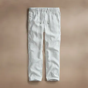 Relaxed Linen Pant - White