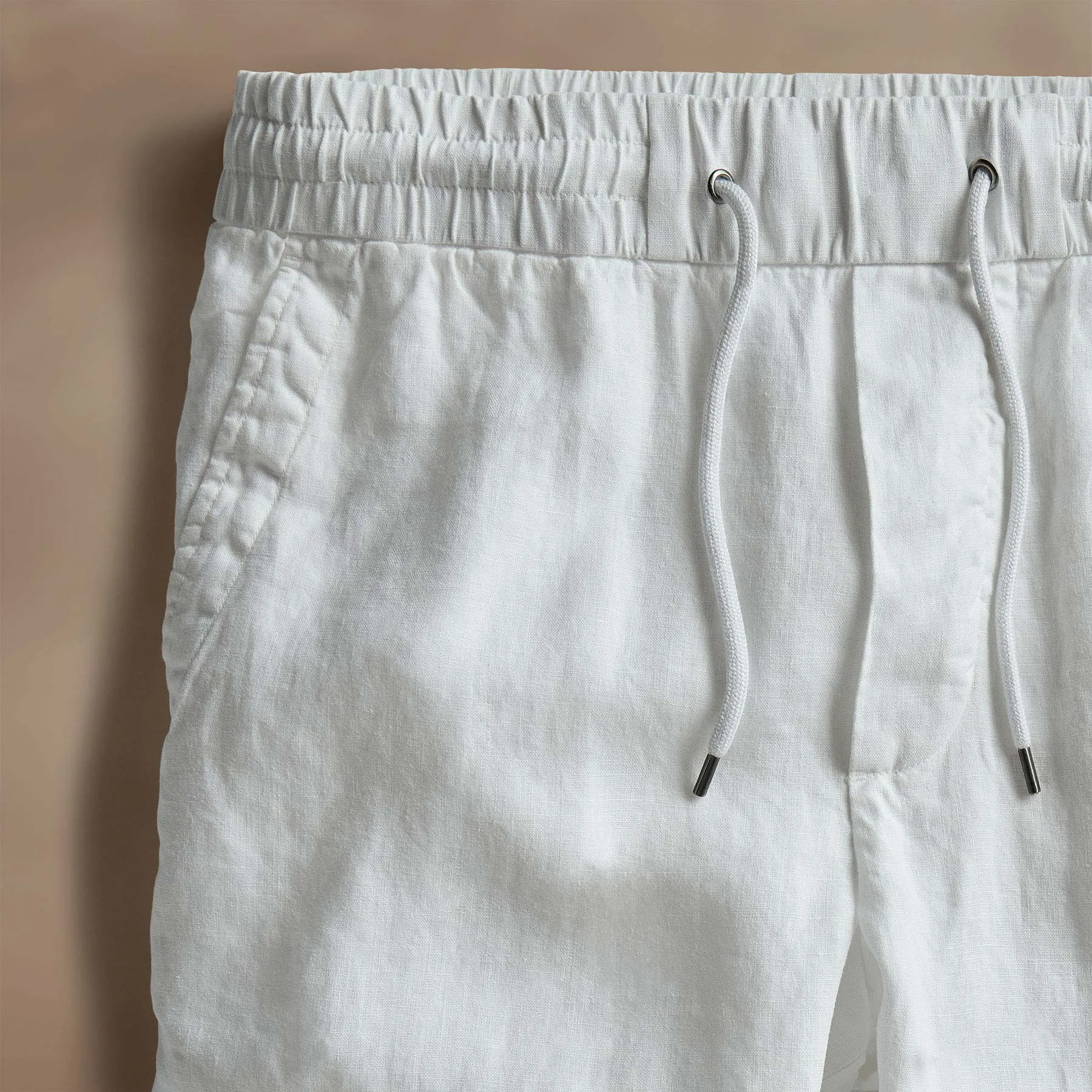 Relaxed Linen Pant - White