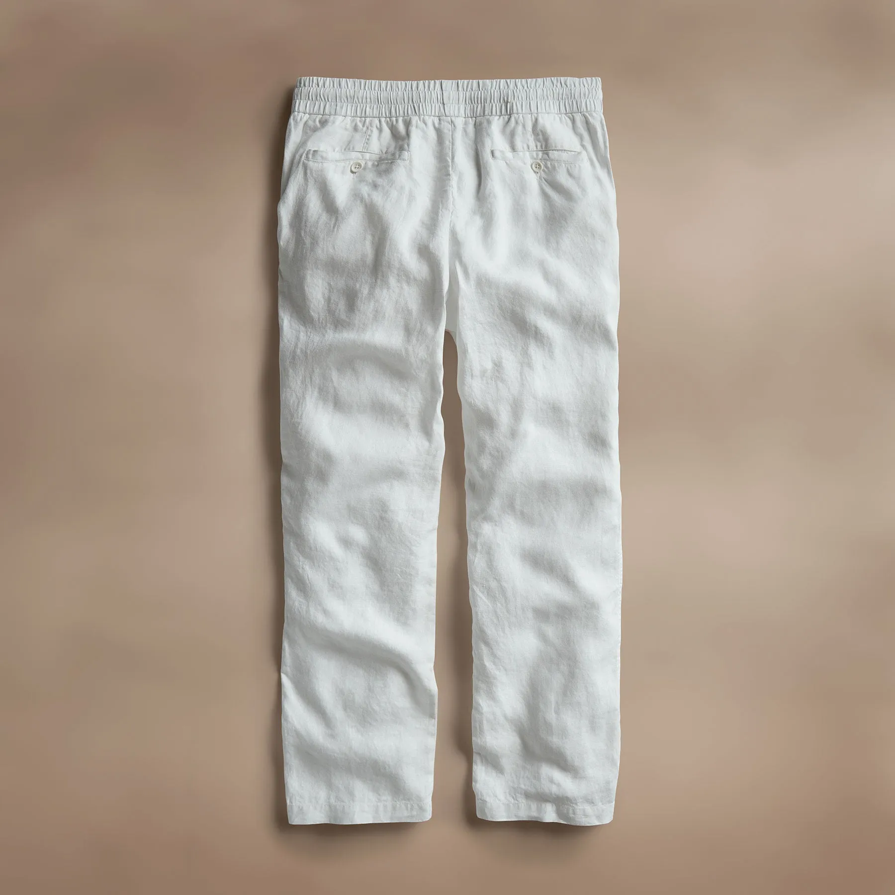 Relaxed Linen Pant - White