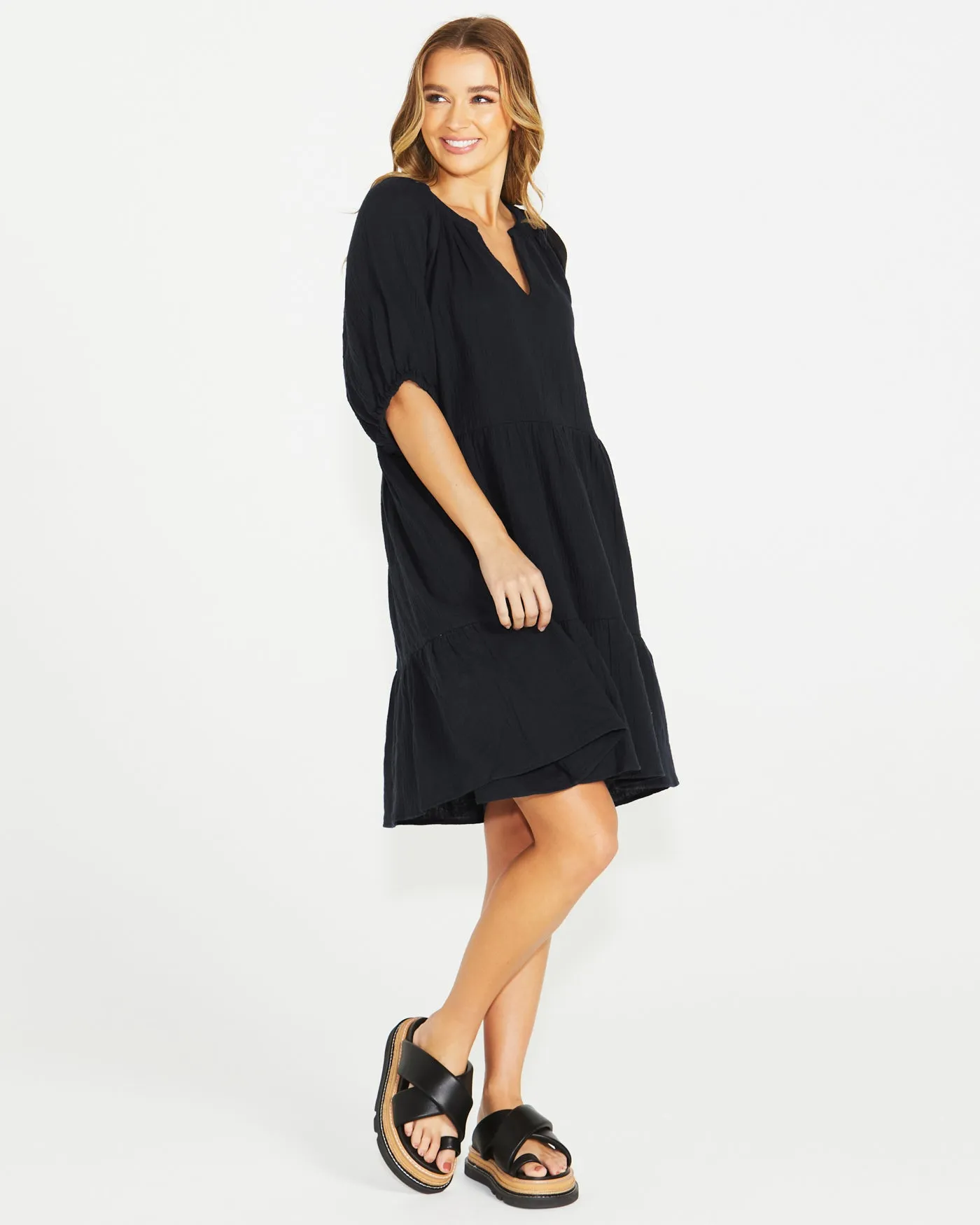 Sass Henny Dress Black