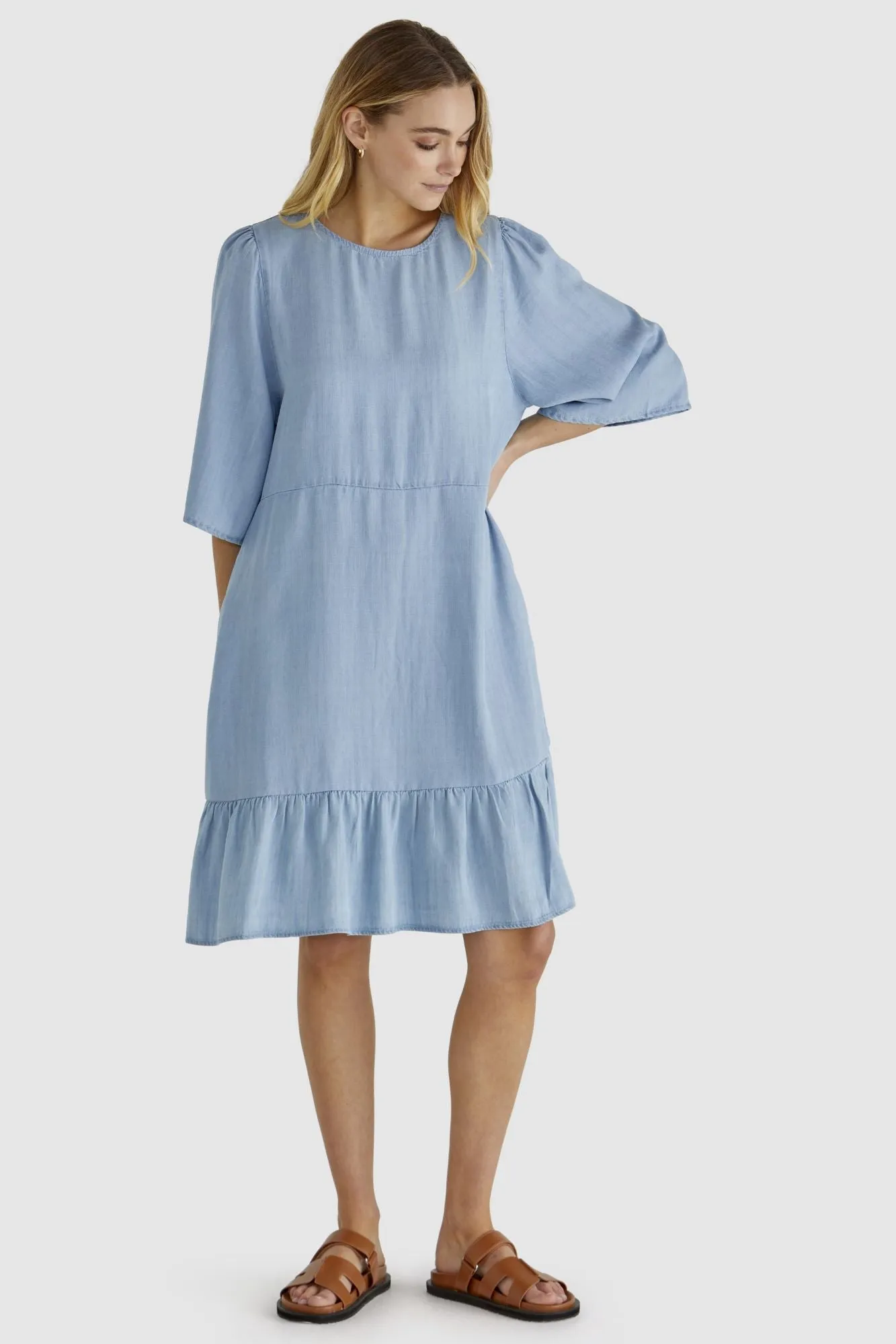 Sass Rye Dress Chambray