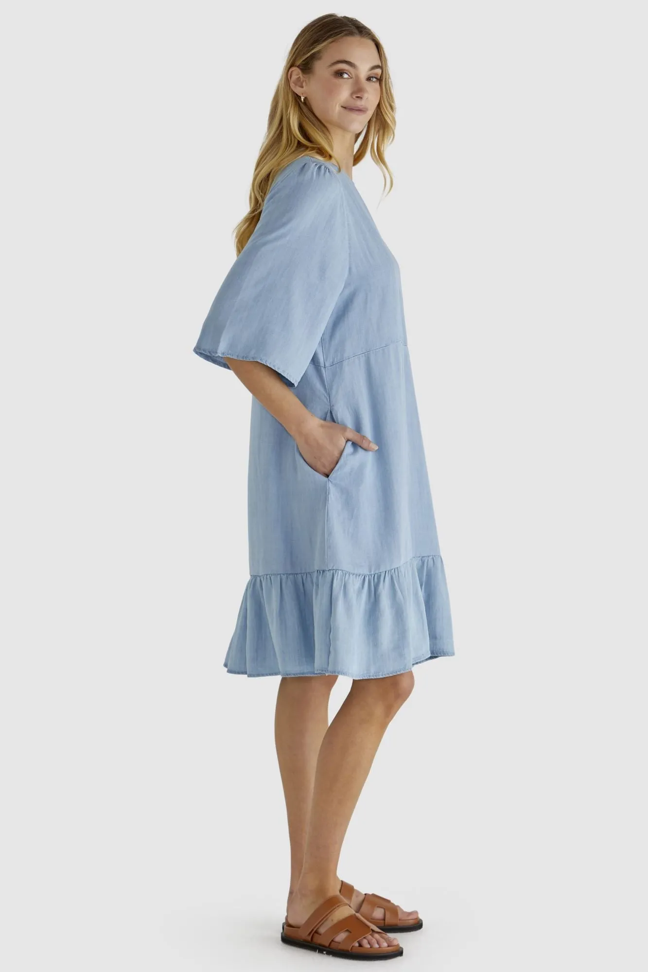 Sass Rye Dress Chambray