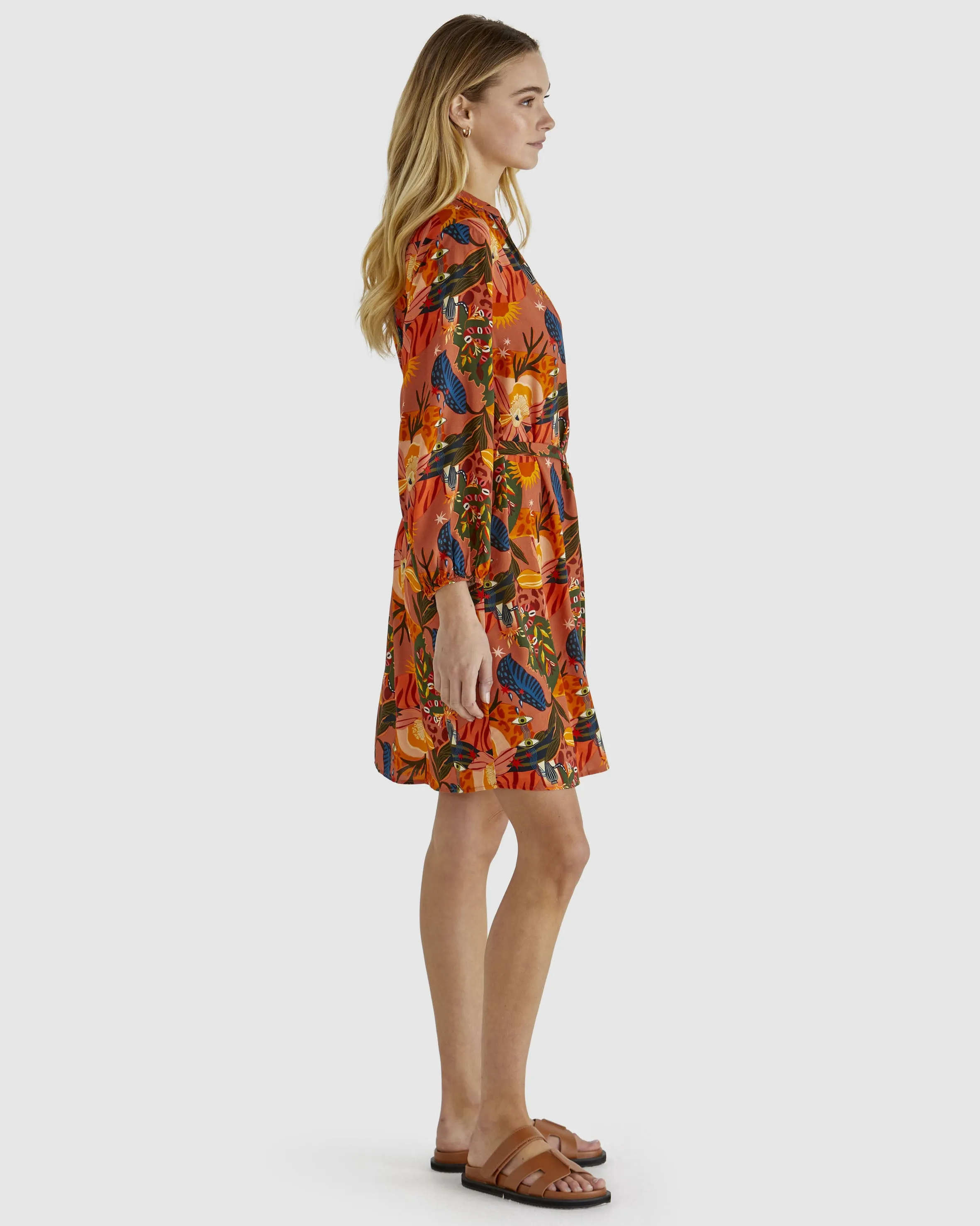 Sass Zelda Dress Desert Print