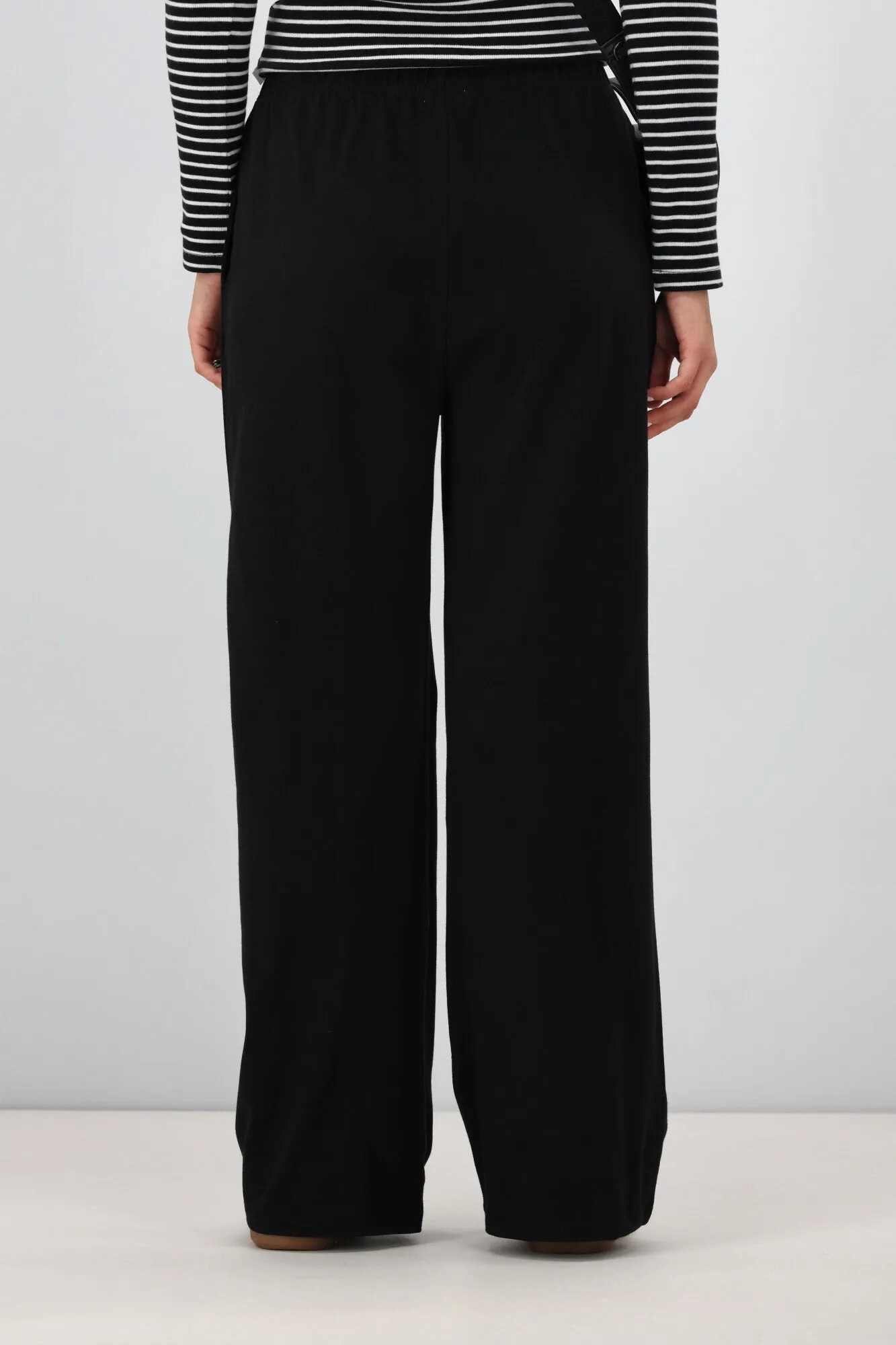 Shine On Essentials Wide Leg Track Pant Black