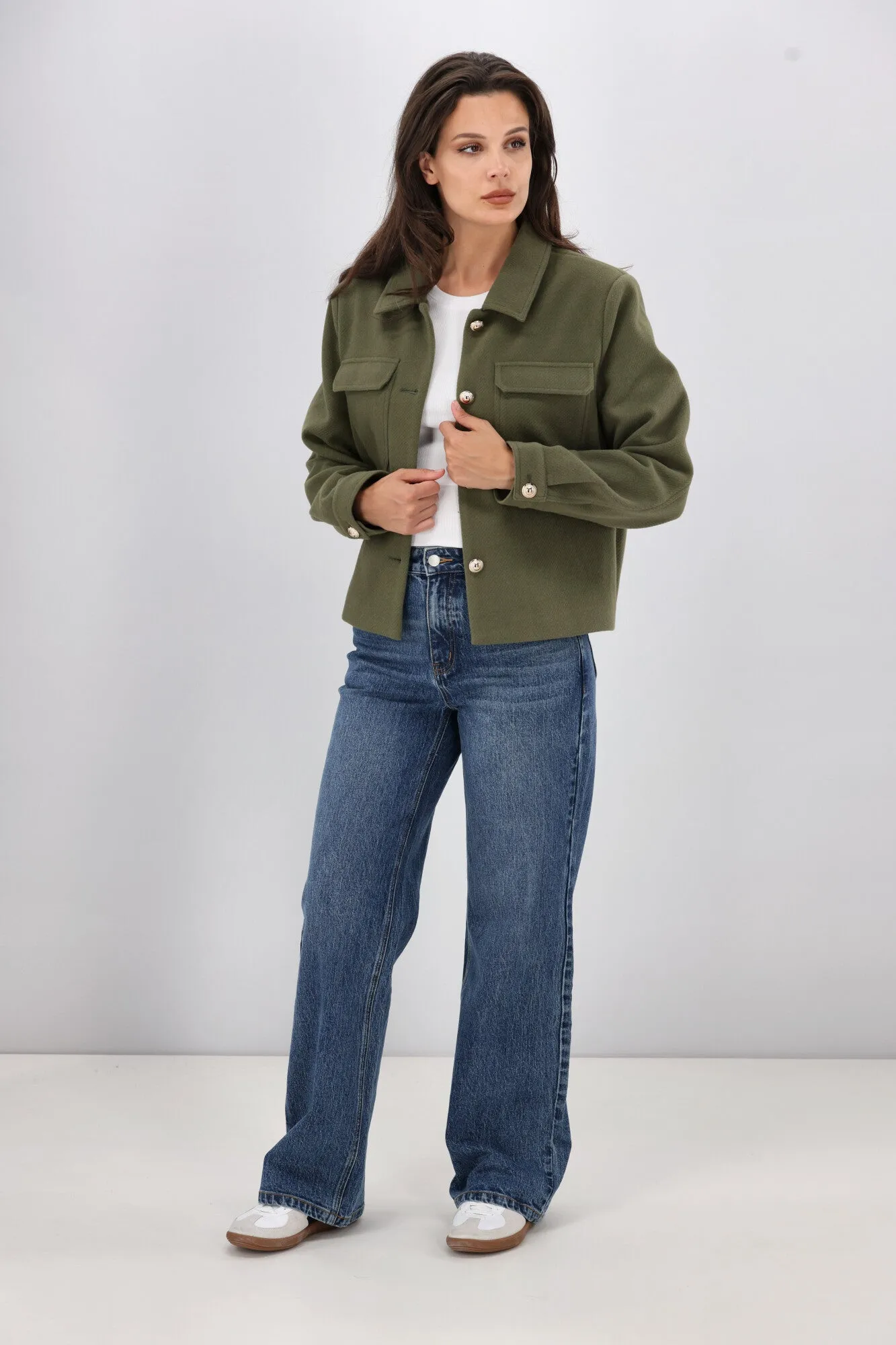 Shine On Label Chapel Classic Wide Leg Jeans Indigo