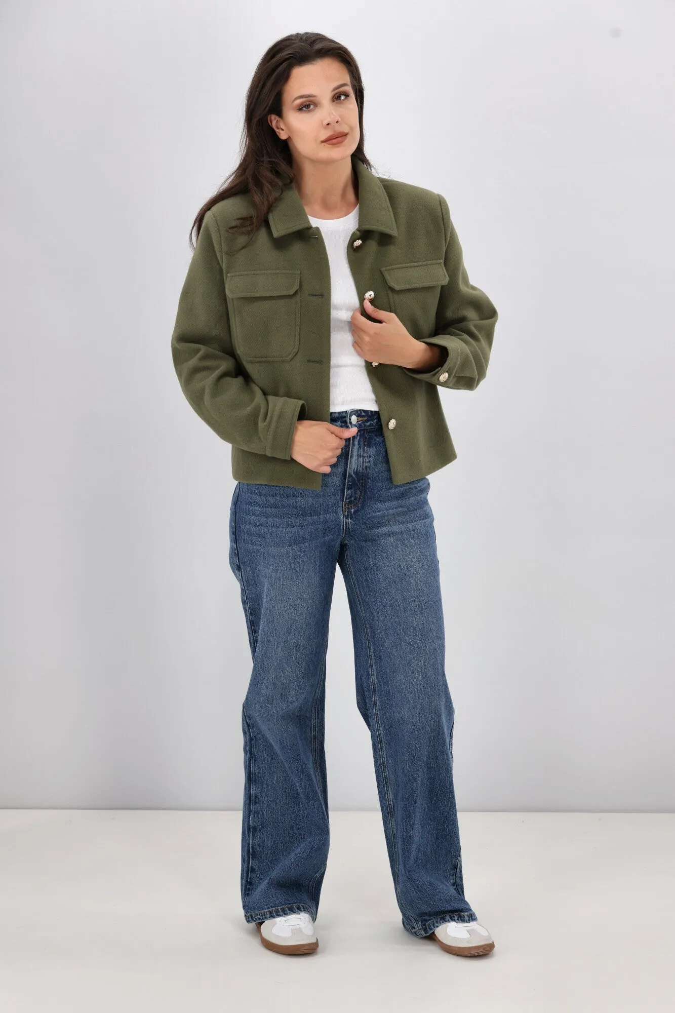 Shine On Label Chapel Classic Wide Leg Jeans Indigo