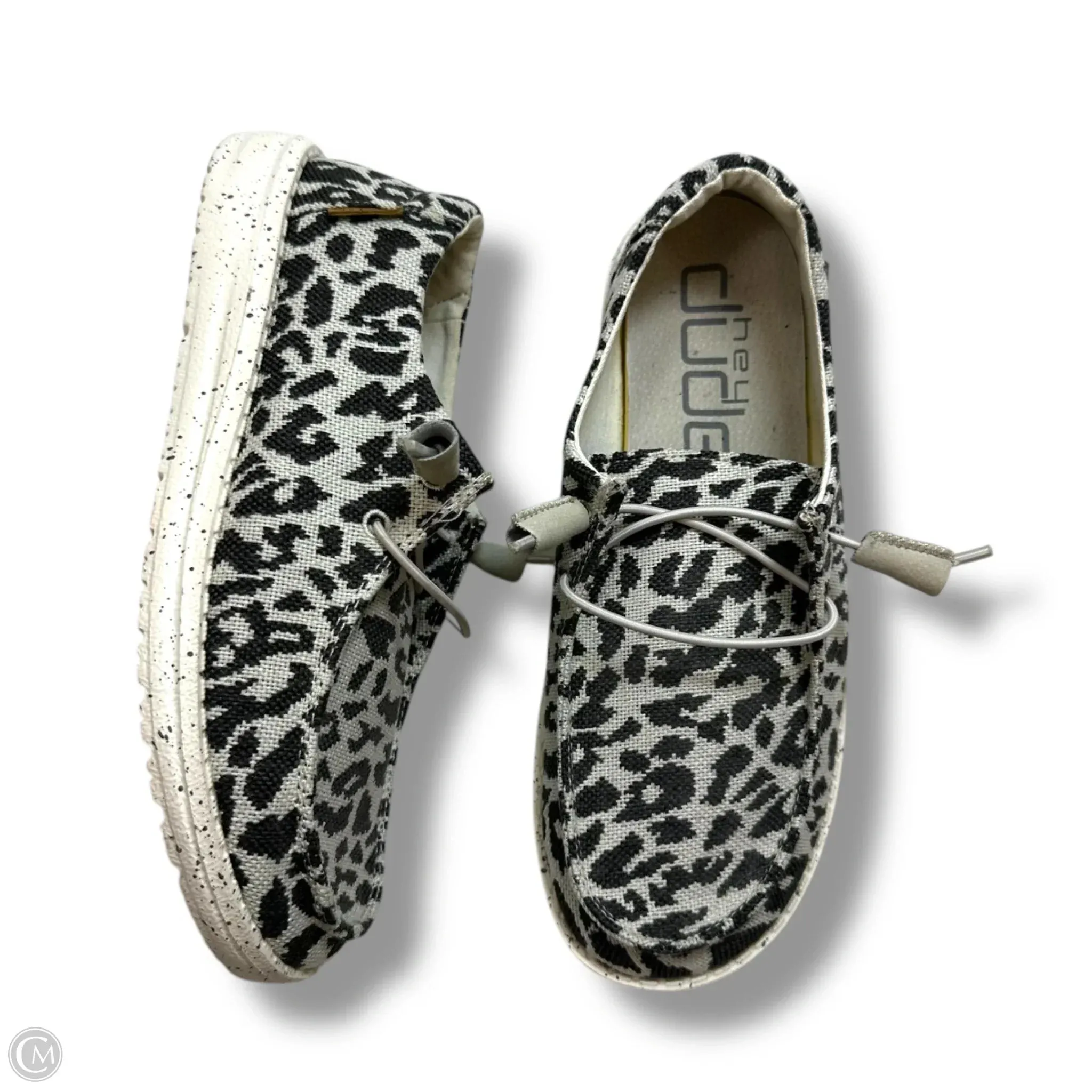 Shoes Flats By Hey Dude In Animal Print, Size: 7