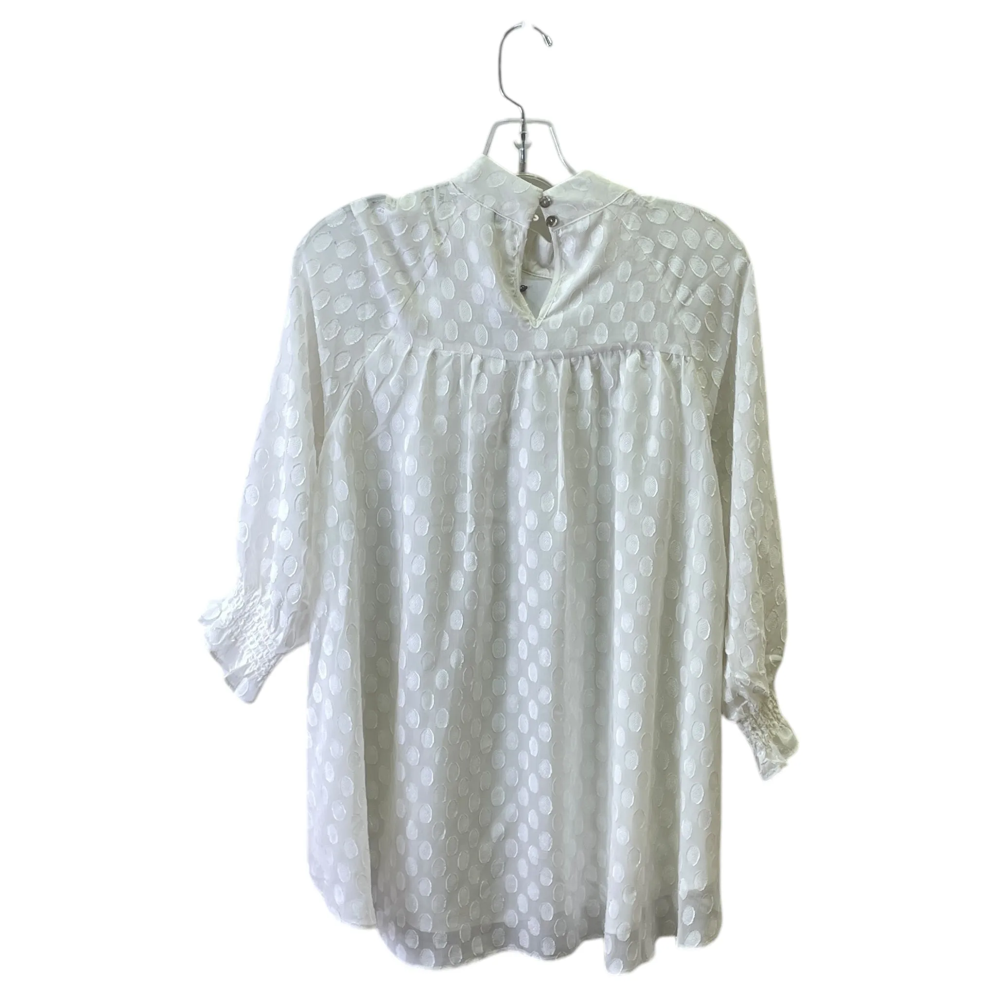 Top 3/4 Sleeve By Dr2 In Cream, Size:S