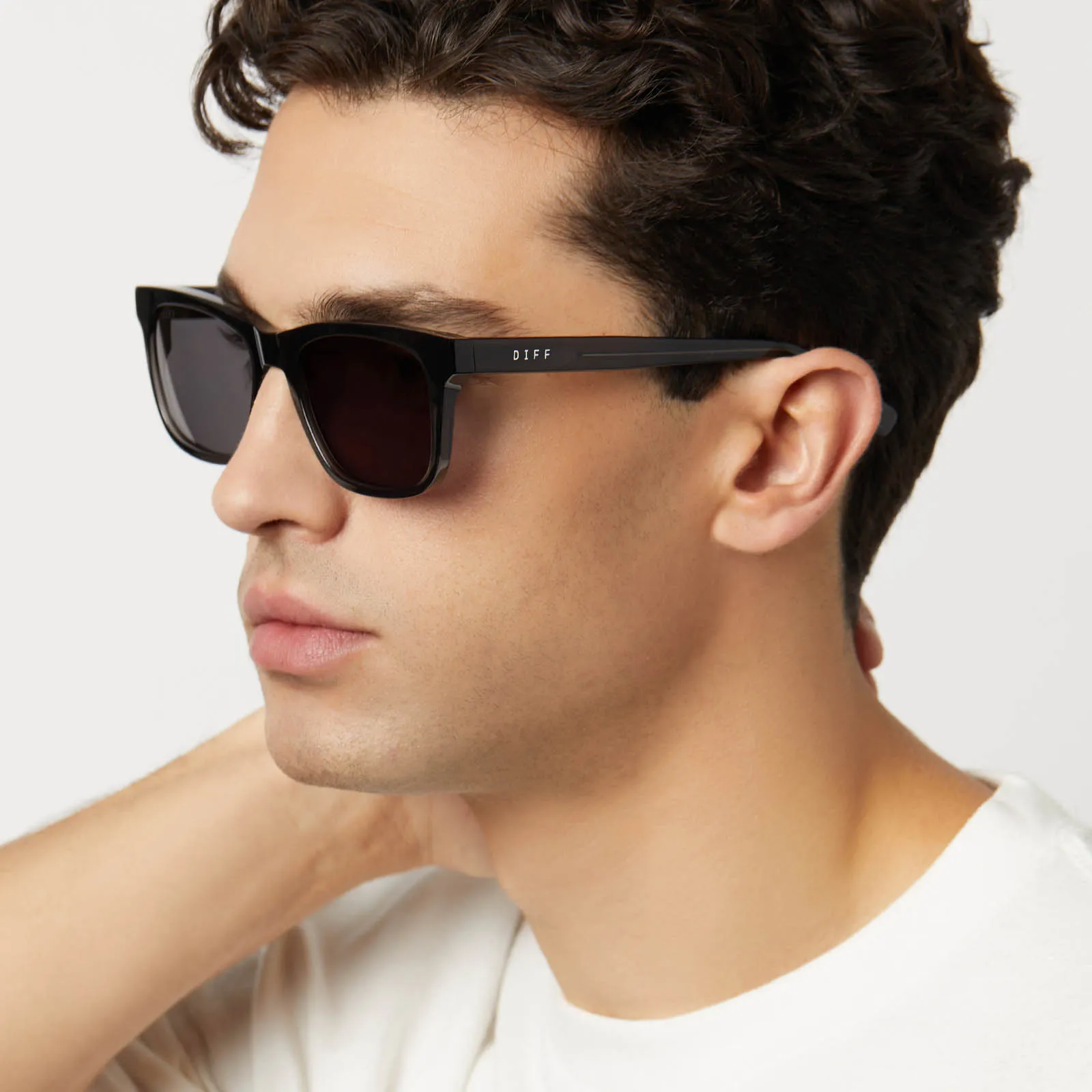 WESLEY - BLACK SMOKE CRYSTAL   GREY   POLARIZED SUNGLASSES