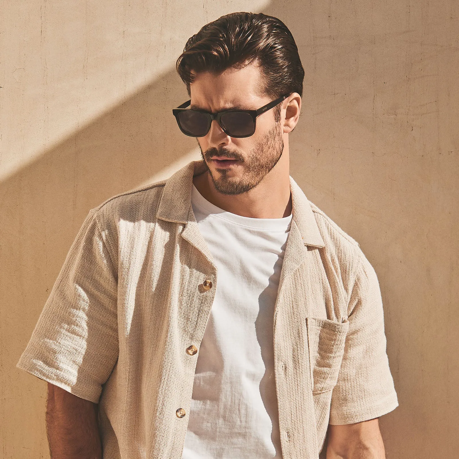 WESLEY - BLACK SMOKE CRYSTAL   GREY   POLARIZED SUNGLASSES