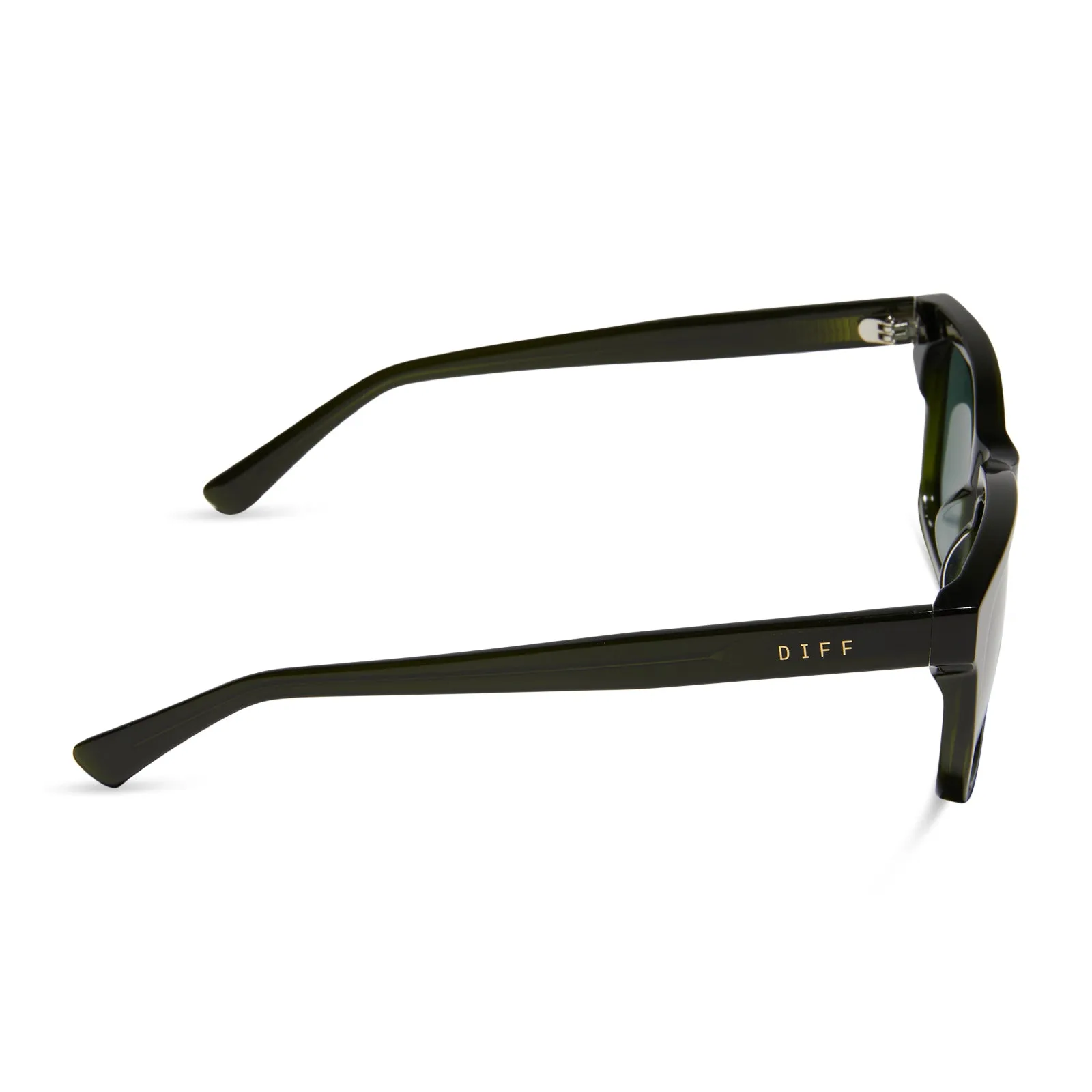 WESLEY - DARK OLIVE CRYSTAL   G15   POLARIZED SUNGLASSES