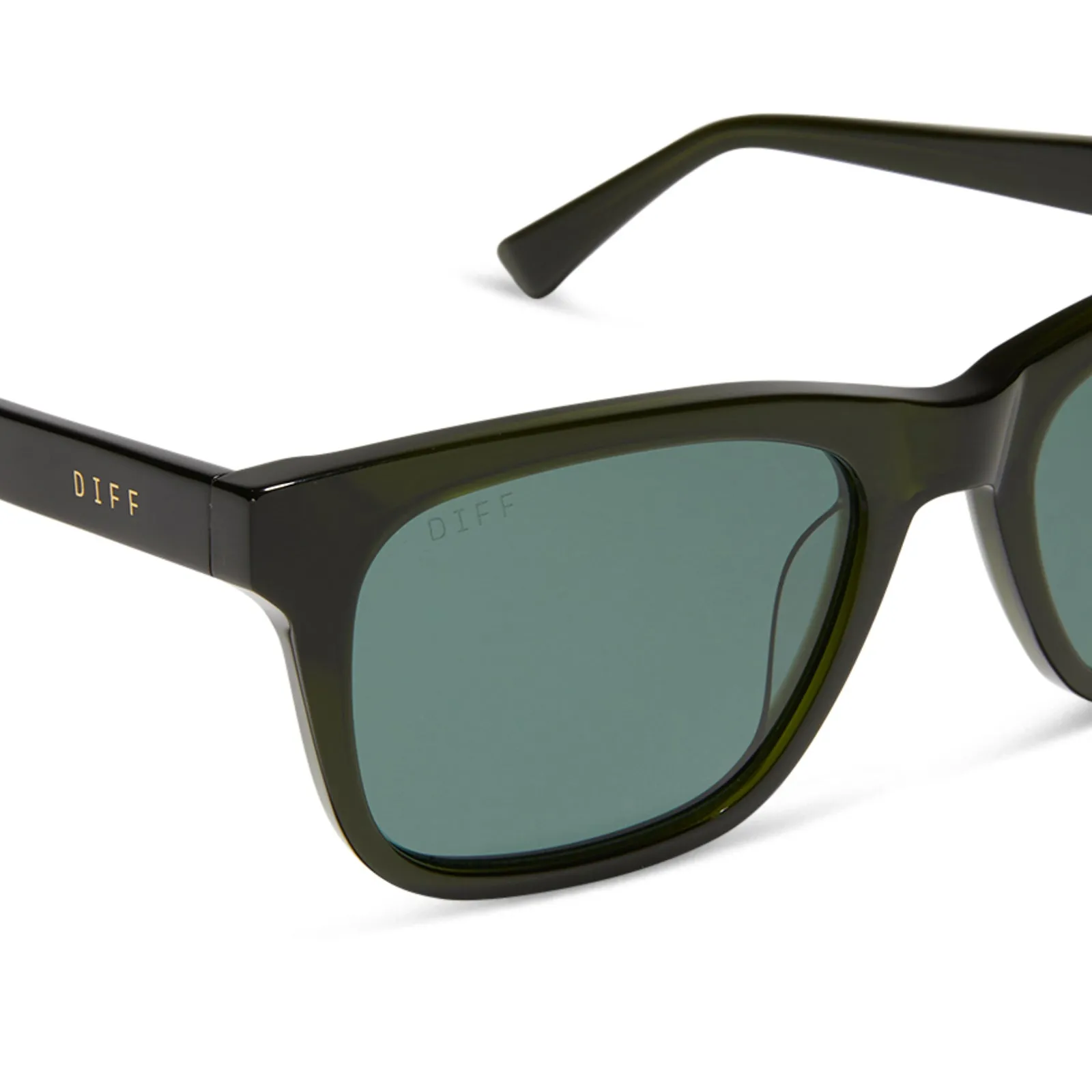 WESLEY - DARK OLIVE CRYSTAL   G15   POLARIZED SUNGLASSES