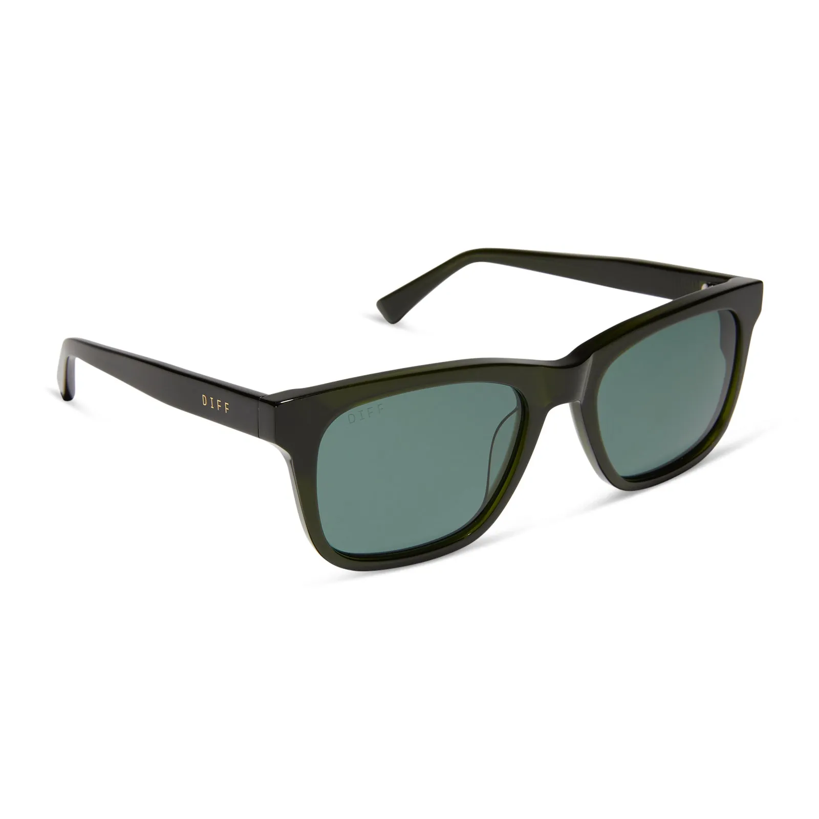 WESLEY - DARK OLIVE CRYSTAL   G15   POLARIZED SUNGLASSES
