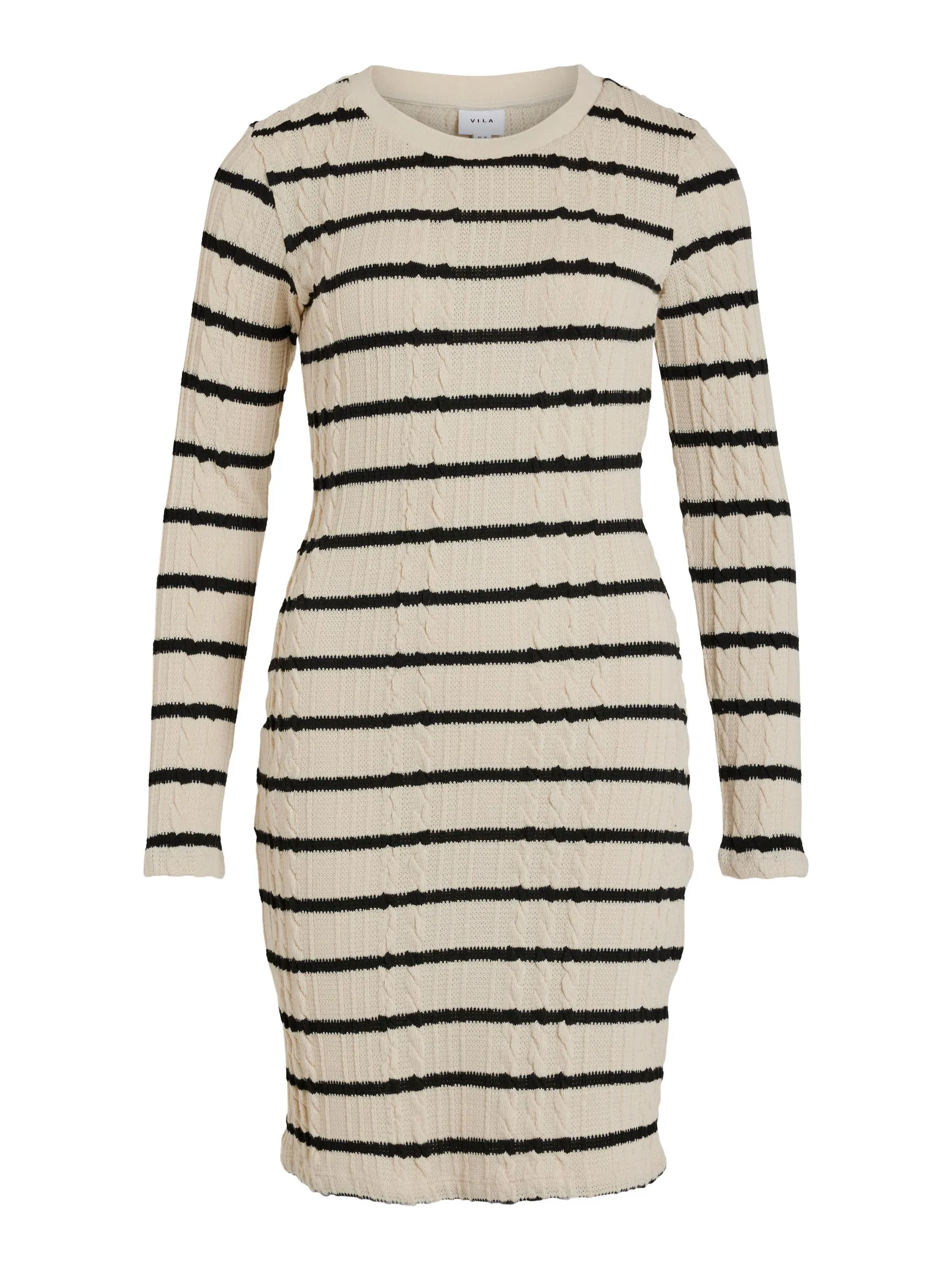 WILLOW SHORT KNIT DRESS (BIRCH/BLACK)