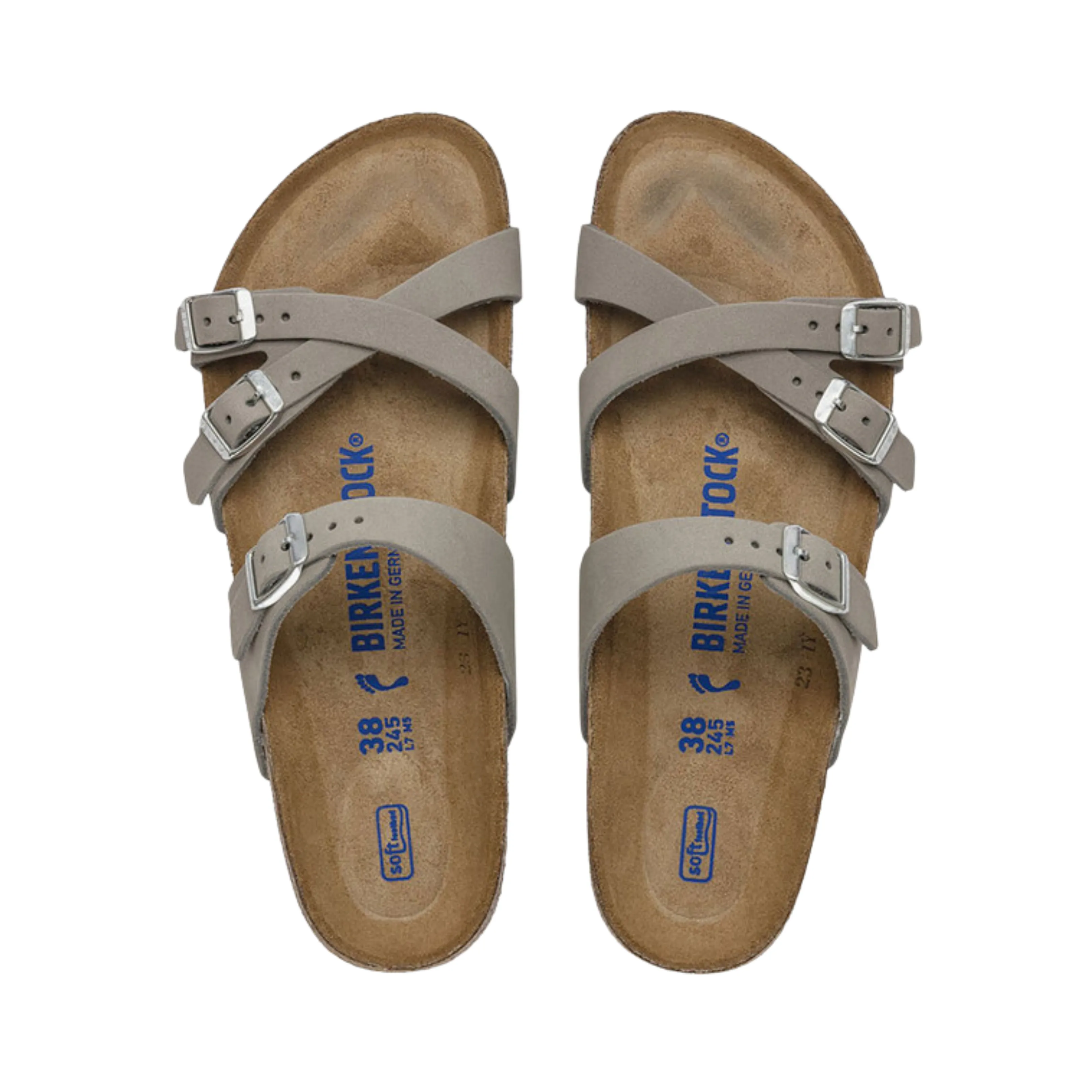 Women's Franca Soft Footbed (Nubuck Leather) - Dove Grey