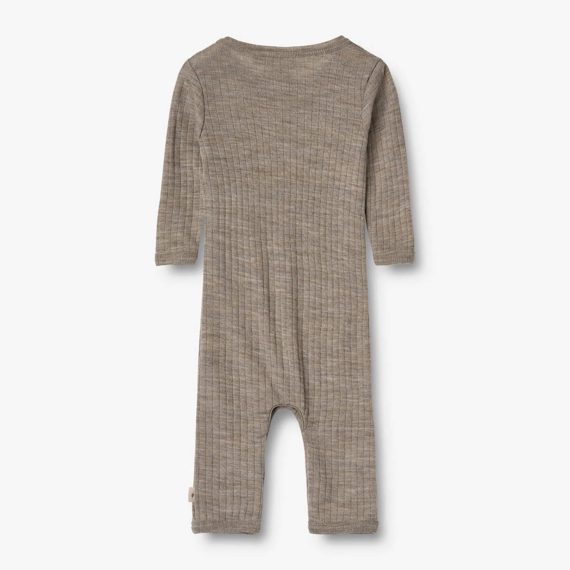 Wool Silk Jumpsuit Frankie - khaki melange